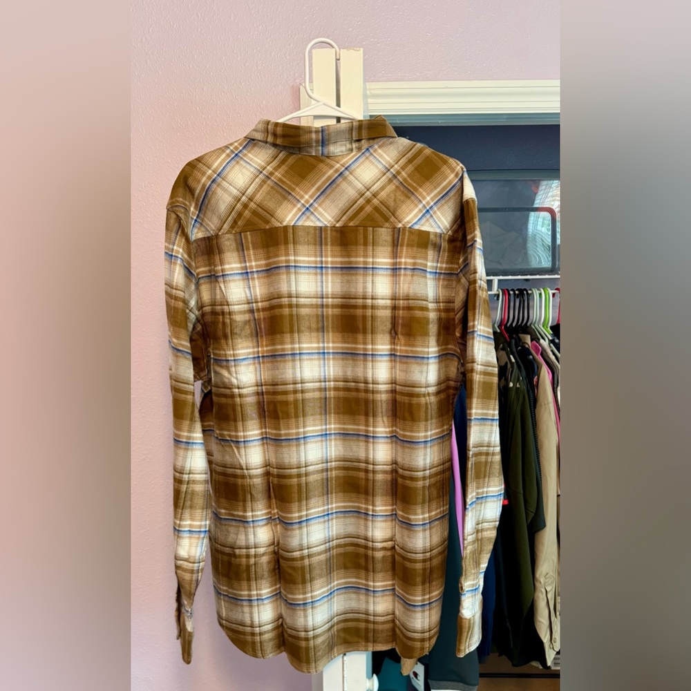 Under Armour UA Expanse Flannel Shirt Mens XL Brown Plaid Button Down NWT - Picture 5 of 5
